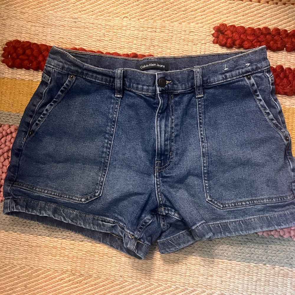 Calvin Klein Blue Jean Shorts Relaxed Fit